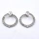 Antiguo Par De Caravanas En Platino Y Diamantes 6 Ct 1930-1950'S Antiguo Par De Caravanas En Platino Y Diamantes 6 Ct 1930-1950'S