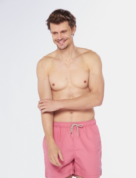 SHORT DE BAÑO LISO CORTO Rosa