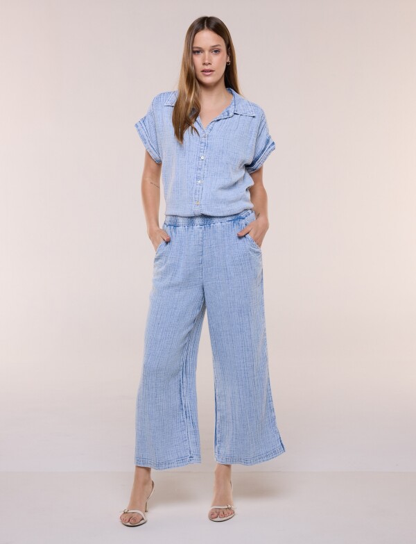 Pantalon Textura Denim JEAN CLARO