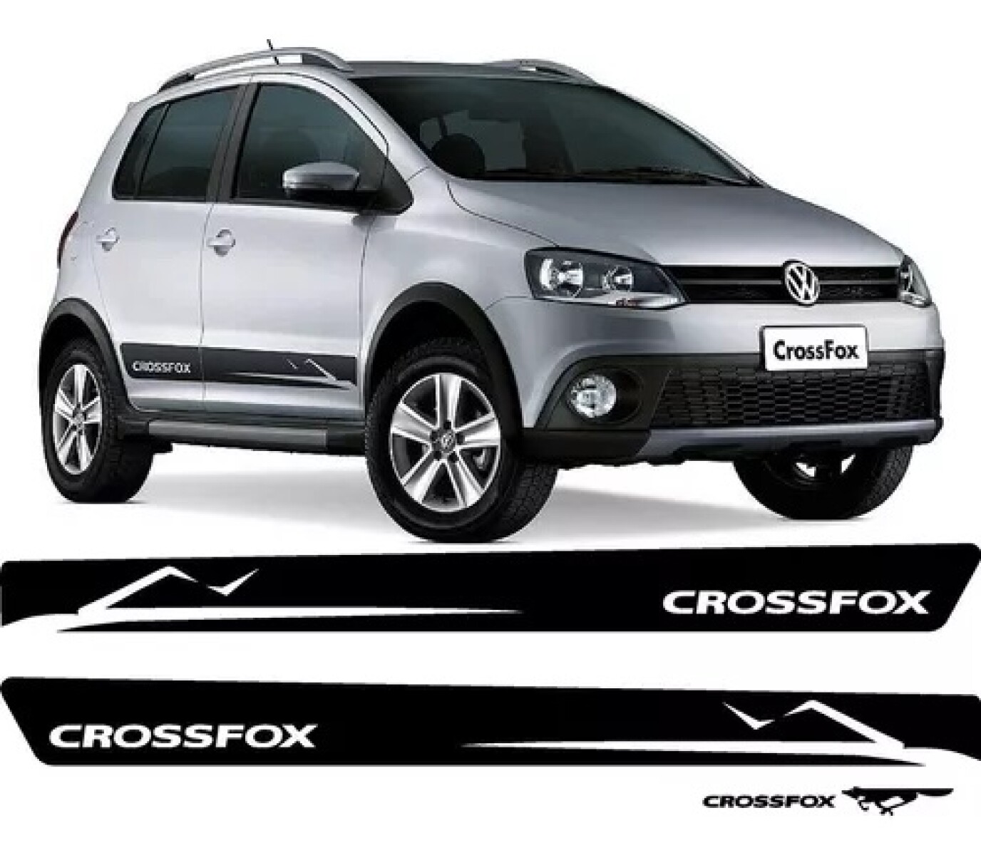 JUEGO DE ADHESIVOS DE PUERTA "CROSSFOX" 
