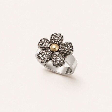 Anillo Flower - Plata y Oro Anillo Flower - Plata y Oro
