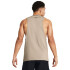UA LEFT CHEST CUT OFF TANK-BLU BRN-203