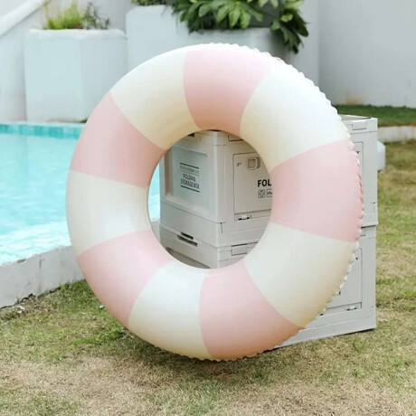 Flotador Inflable Rayas 80cm Rosado