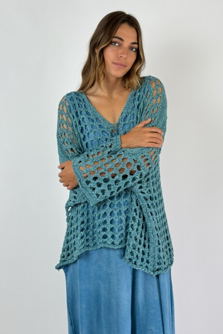 TOP SERRANO Turquesa