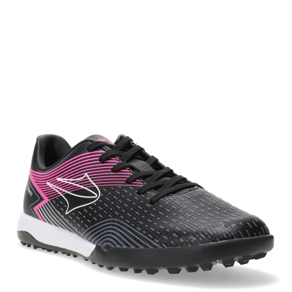 Championes de Hombre Topper Fútbol 5 Stingray III Mach TF - Negro - Blanco - Fucsia 