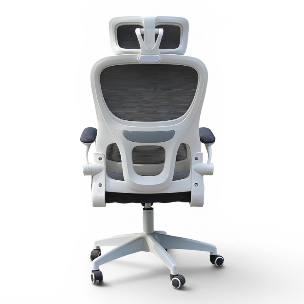 SILLA DE OFICINA ERGONÓMICA RECLINABLE CON APOYACABEZAS AZUL