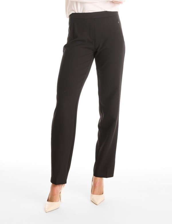 Pantalón Cigarette Wrinkle Resistant NEGRO
