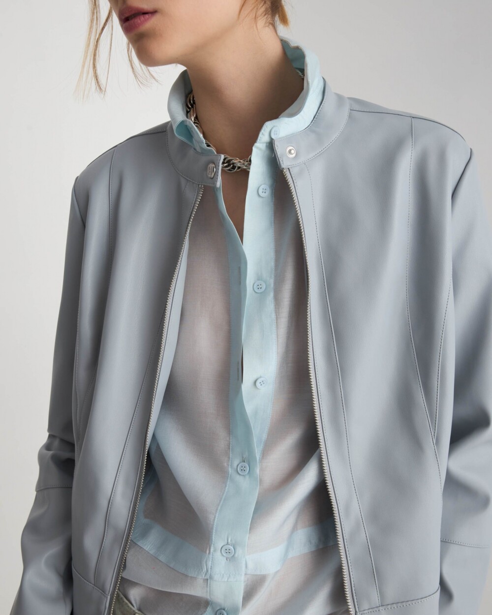 Campera Justine Celeste