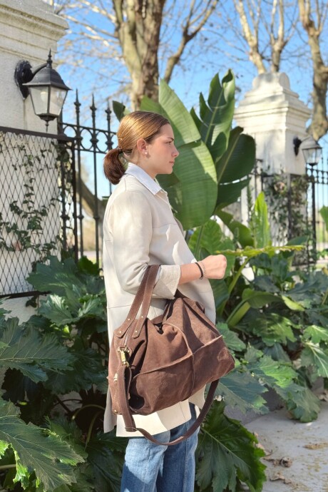 Bolso Rodeo Chocolate Gamuza