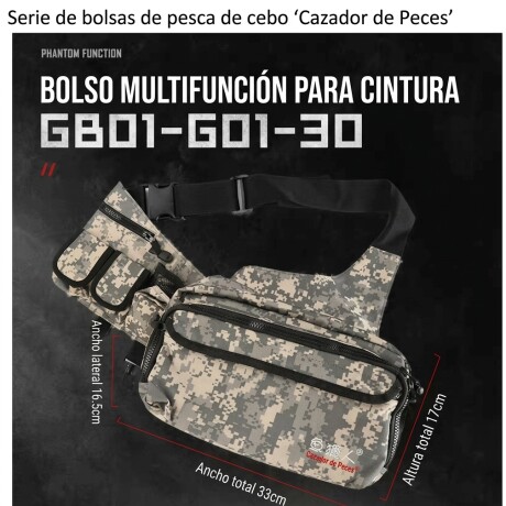 MORRAL PESCADOR LEGEND 33X17X16.5 cm CAMO TREE.- MORRAL PESCADOR LEGEND 33X17X16.5 cm CAMO TREE.-