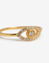 Anillos Chicos Strass Anillo Plata 925 - Dorado