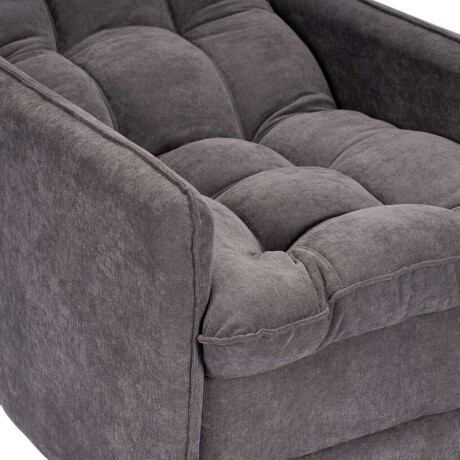 Butaca Reclinable 1 Cuerpo + Puff Living Montreal Gris