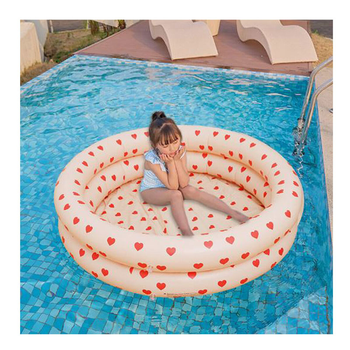 3x2 Piscina inflable Ø90cm - 3x2 Piscina Inflable ø90cm 