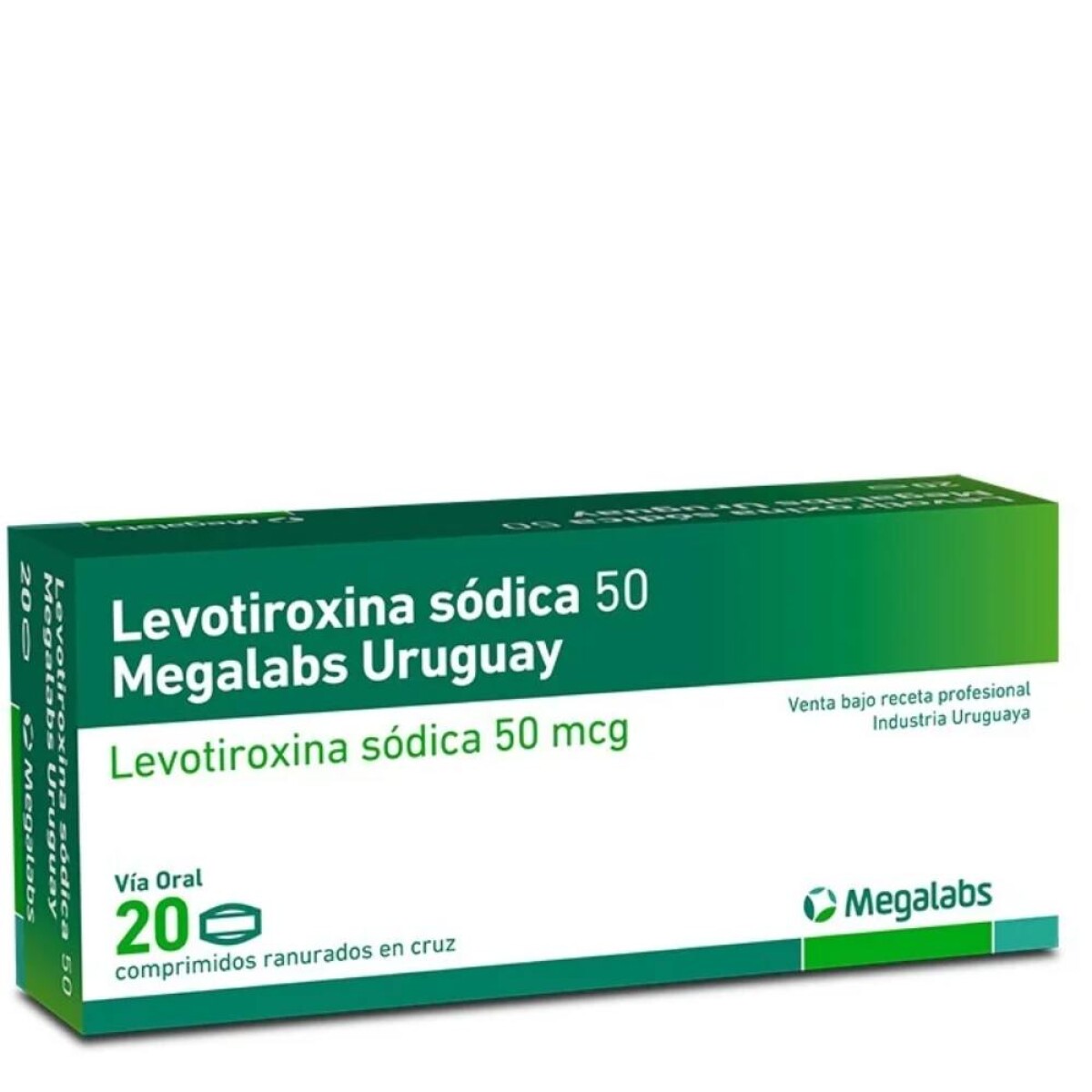 Levotiroxina Megalabs 50mg 20 Comprimidos 