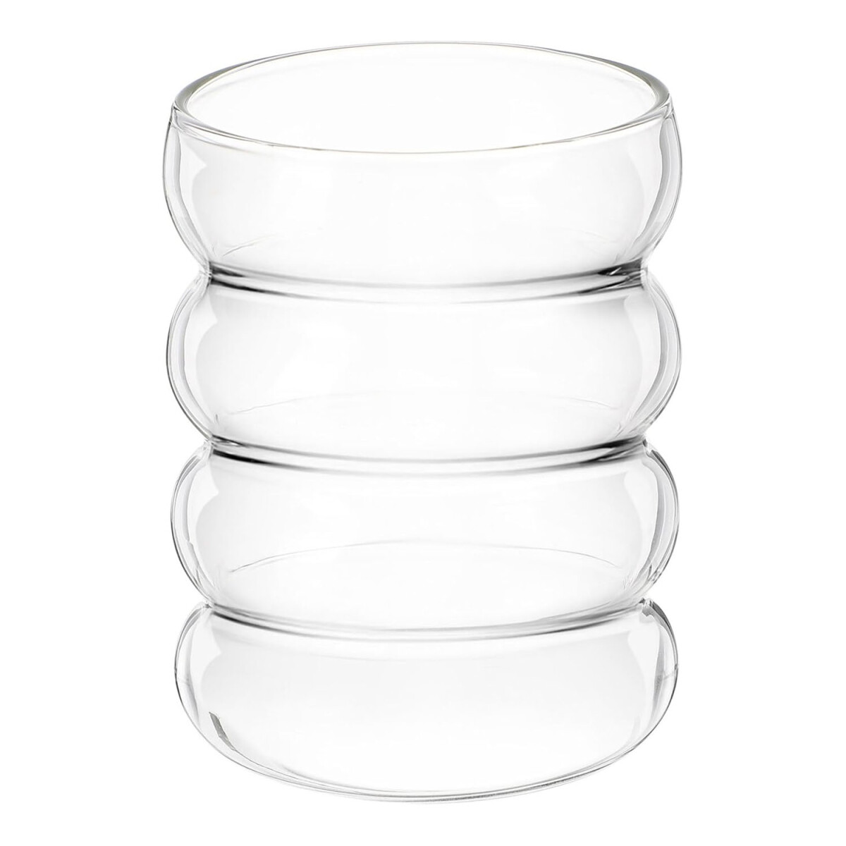 Vaso Rings de 350Ml para Agua Refresco Bebidas en Vidrio - Transparente 
