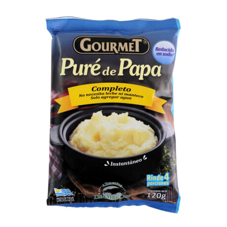 PURE DE PAPAS GOURMET 120G COMPLETO SIN SAL PURE DE PAPAS GOURMET 120G COMPLETO SIN SAL
