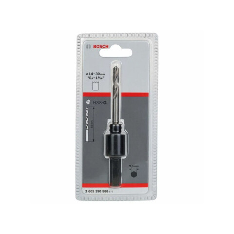 Mandril p/sierras copa bimetálica Ø14-30mm Bosch BS8070