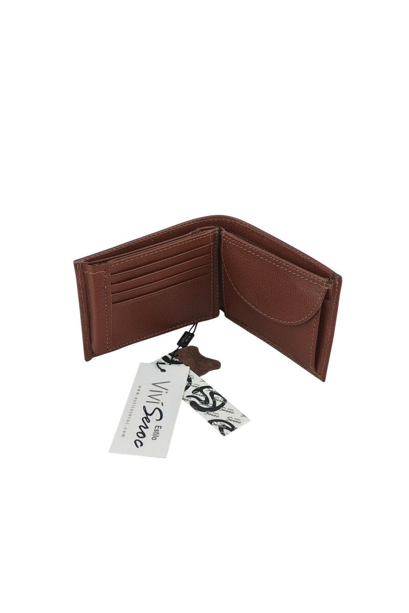 Billetera grande Marron
