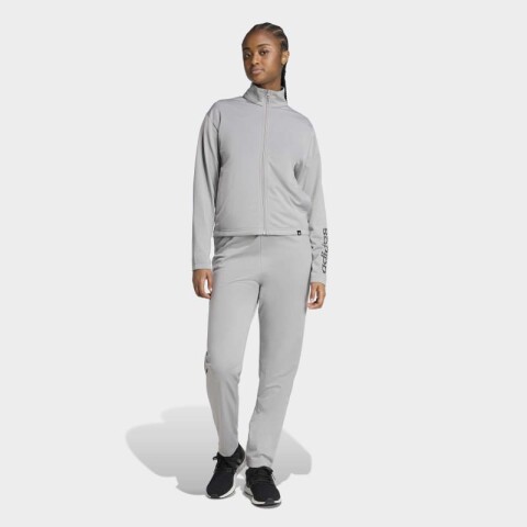 Conjunto Adidas Essentials Big Linear Gris
