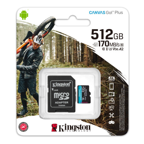 Memoria MicroSDXC Kingston SDCG3 512GB cadapt Clase 10 Memoria MicroSDXC Kingston SDCG3 512GB cadapt Clase 10