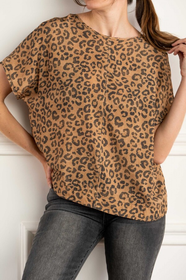 Blusa Animal Print Cafe