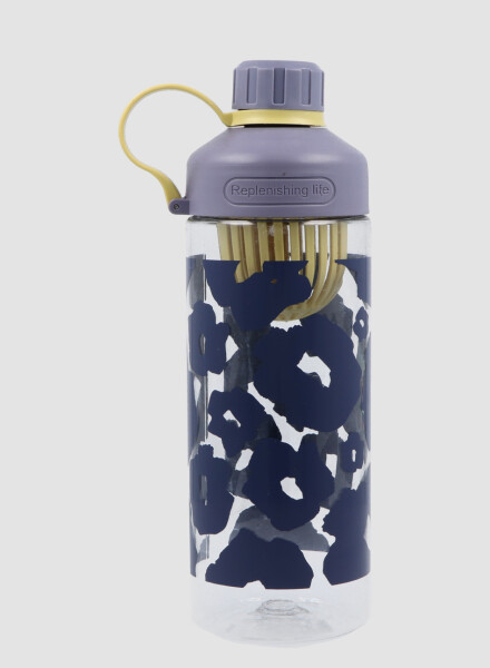 Botella fitness print Violeta