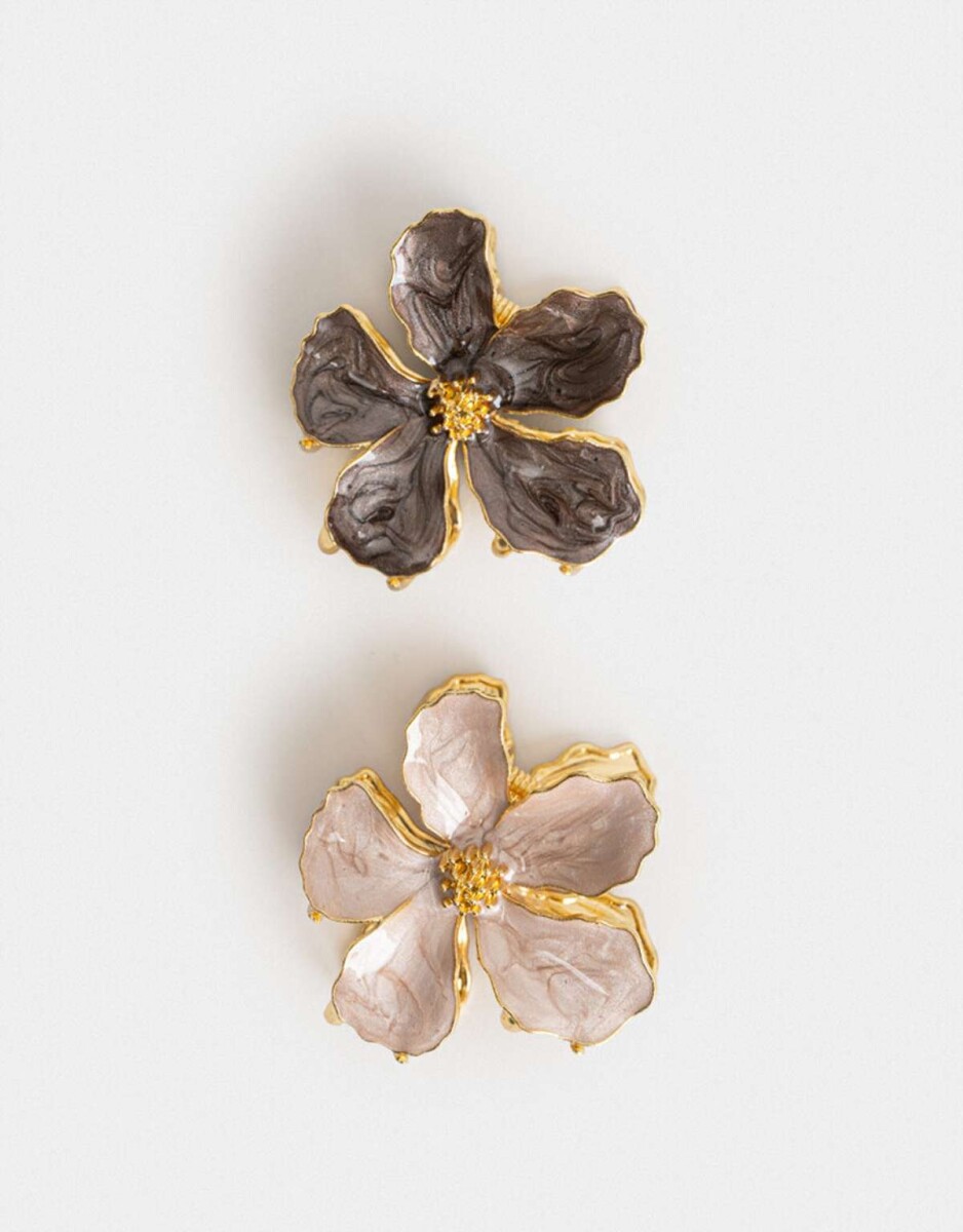 Broches Sets Hawaianas - Combinacion Bicolor 