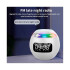 Reloj Despertador Parlante Kimiso Bluetooth USB Luminoso Led Variante Color Blanco