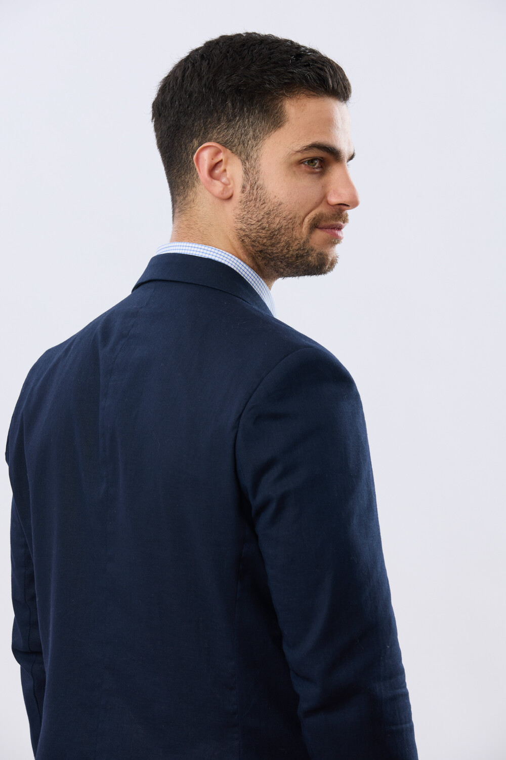 SACO DE LINO Azul