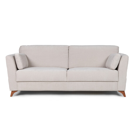 Sofá Capri - Tela Microfibra - 3 cuerpos Kruger 02-152 (Beige)