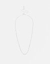 Bijouterie Set Strass Set De Collar Y Aros Pasantes - Plateado Rodio