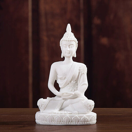 Adorno Buda Kharma 3 Colores Blanco