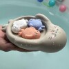 Set juego agua baño familia gris
