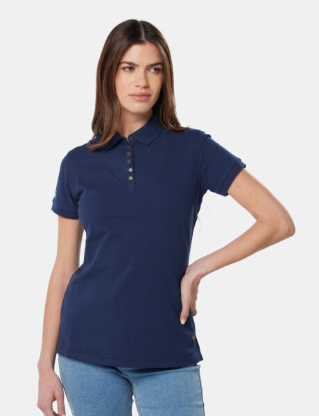 POLO PIQUE LISA Azul