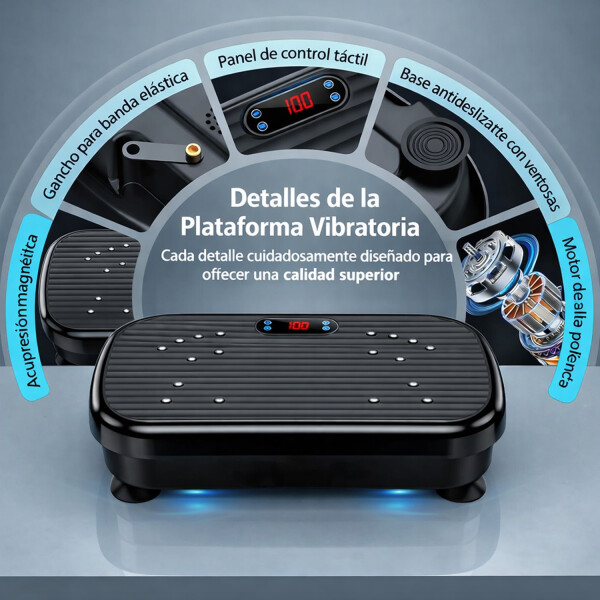 Plataforma Vibratoria P/ejercicios Oscilante Con Control PLATAFORMA VIBRATORIA ELECTRICA VAR1039