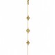 Pulsera en Oro con tres flores Pulsera en Oro con tres flores