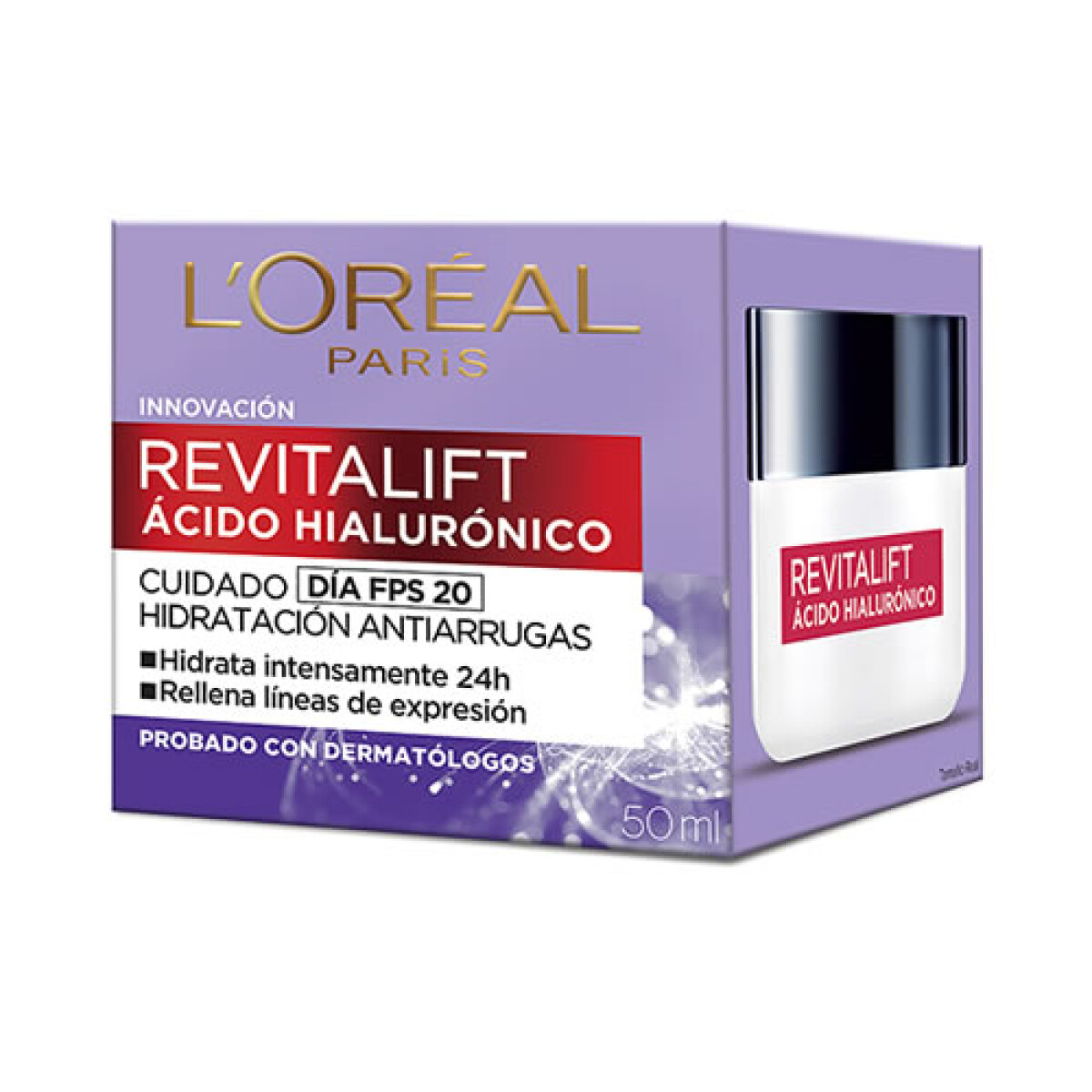 L’Oréal Crema Hidratante Revitalift Ácido Hialurónico Día FPS20 50ml – Crema facial