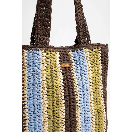Bolso Trenzado Raya Vertical Multi
