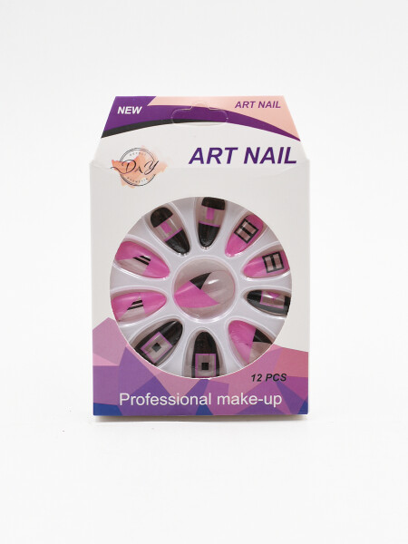 UÑAS FANTASIA X12 MAGENTA
