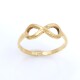 Anillo del infinito en oro 18k amarillo Anillo del infinito en oro 18k amarillo