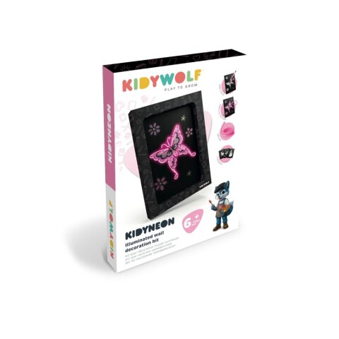 KIDYNEON Kit Creativo Y De Manualidades Iluminado Para Chicos Kidywolf - Rosa