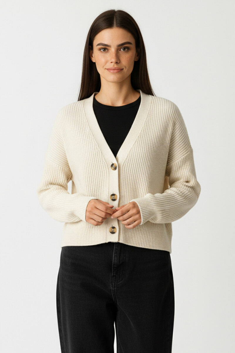 Cardigan Ahualoa - Crudo / Natural 