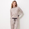 Set Pijama Remera & Pantalon BEIGE/MULTI