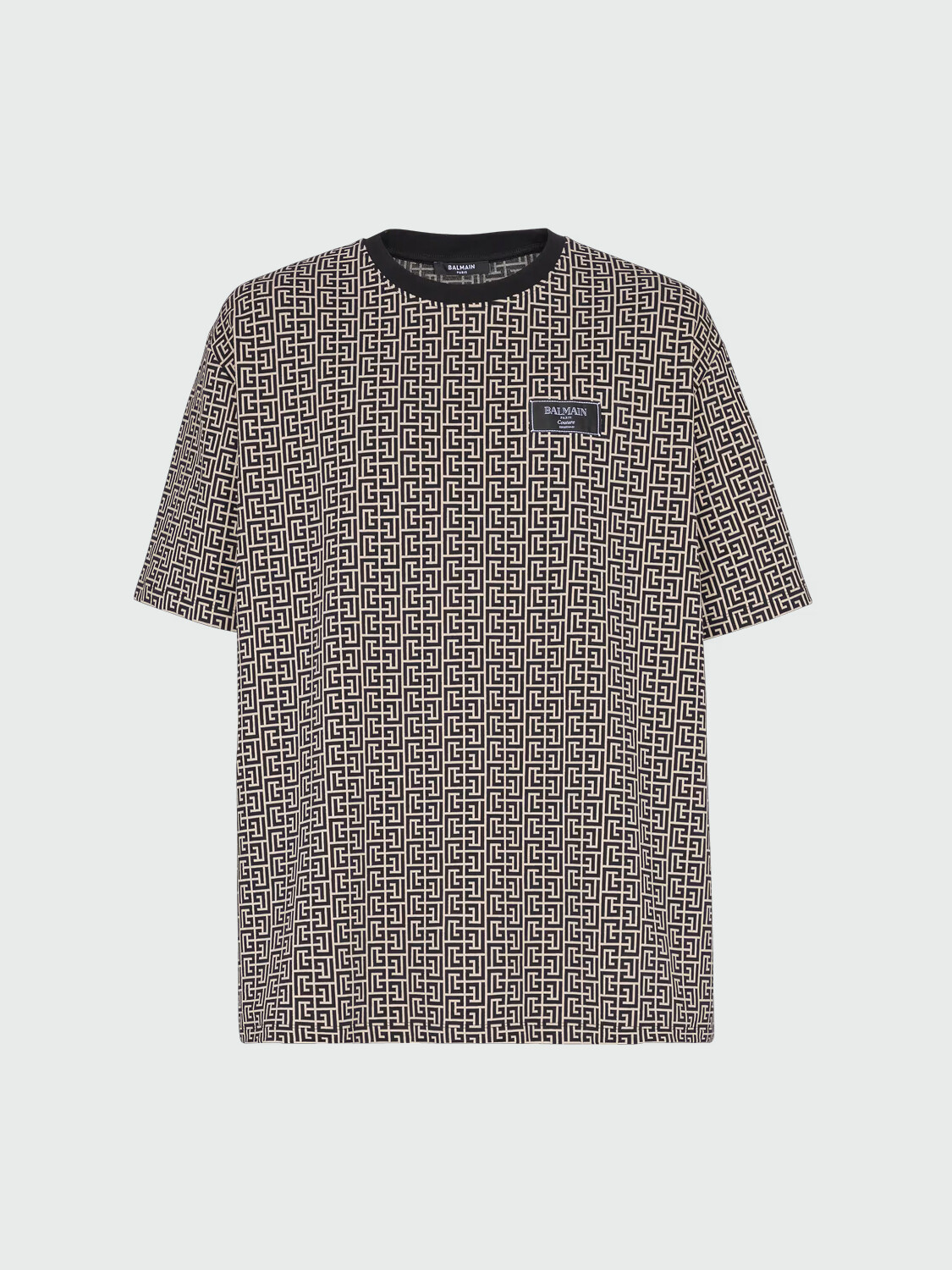 BALMAIN - T-SHIRT MONOGRAM JACQUARD 0