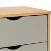 Mesa De Luz Madera Maciza Nordica 2 Cajones - Linea Dublin Mesa De Luz Madera Maciza Nordica 2 Cajones - Linea Dublin