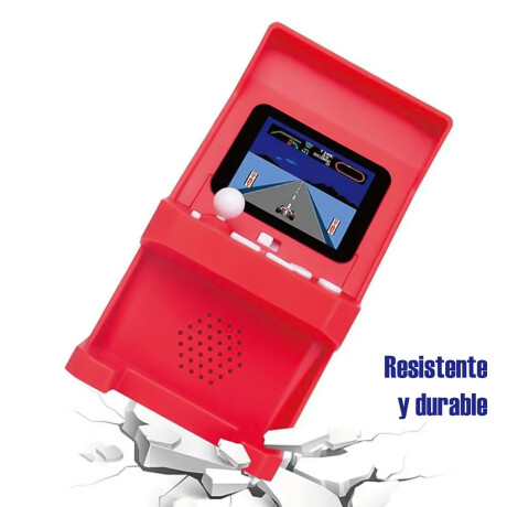 Mini Consola De Juegos Vintage Portátil 268 Juegos Rojo