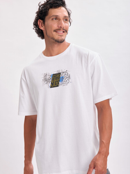 Remera oversize Star Wars Blanco