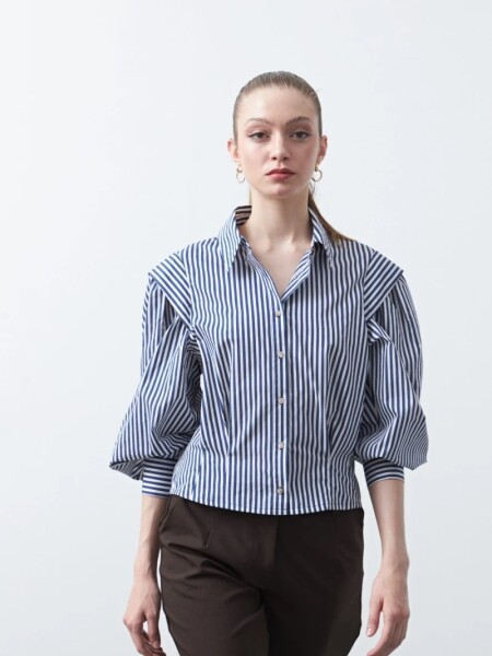 CAMISA D.CASSIN PULIZO AZUL MARIN