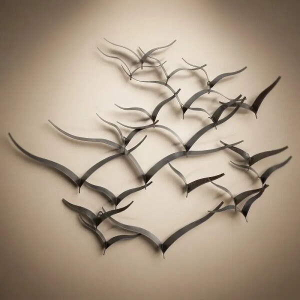 Figura decorativa de metal - Aves volando Figura decorativa de metal - Aves volando