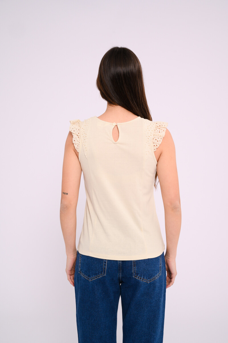 Blusa con calado Blanco
